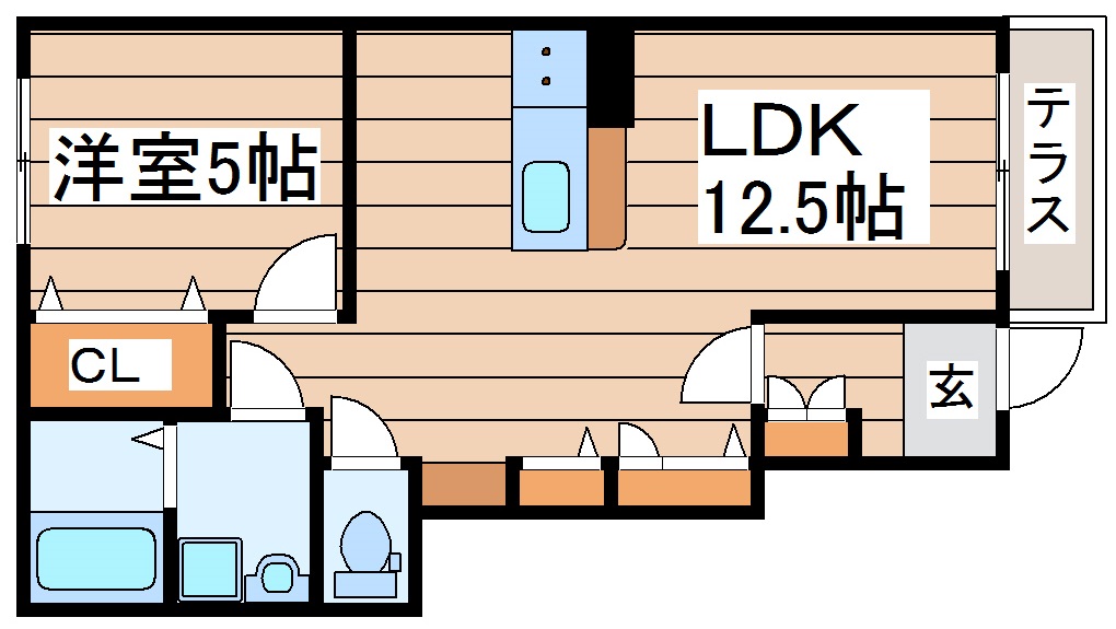 【コゥジィー・メゾンの間取り】