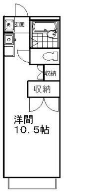 コンフォールAの間取り