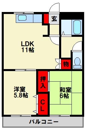 プライムガーデンIIの間取り