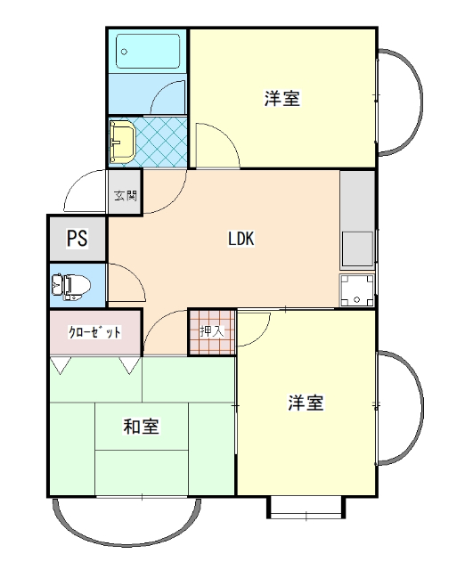 第一続木マンションの間取り