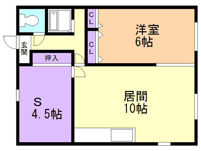 コーポあなやまの間取り