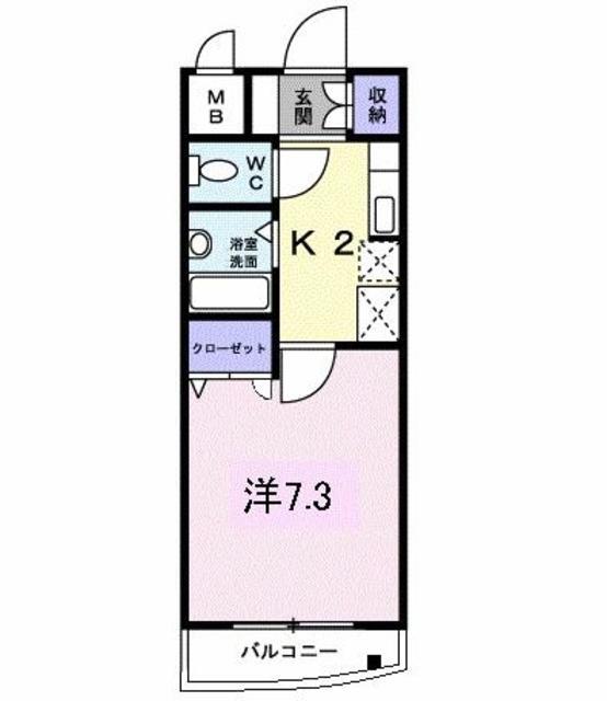 シャンテ吉塚の間取り