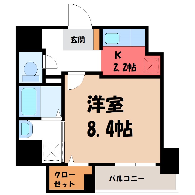 行田市清水町のマンションの間取り