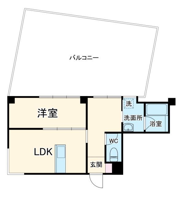 リブウッド大阪城の間取り