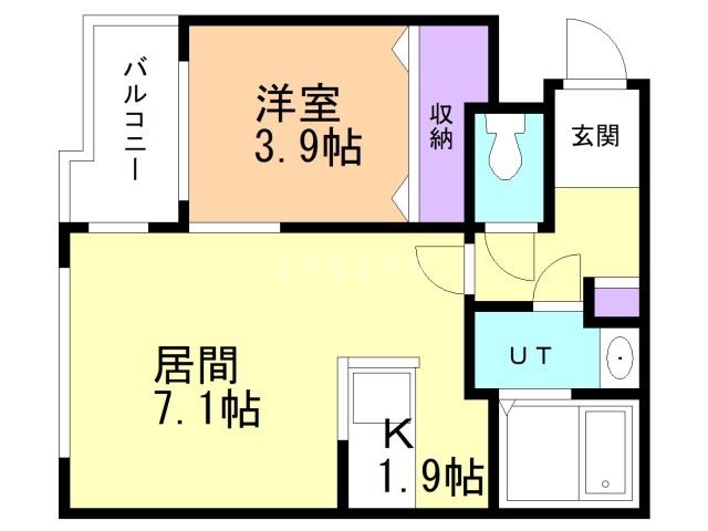 札幌市北区麻生町のマンションの間取り