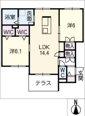 ヘーベルヒルズ　IIの間取り