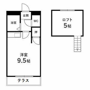 コーポイーストBの間取り