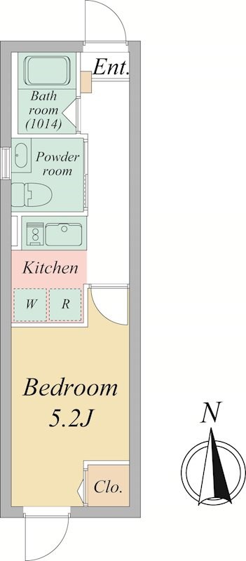 The Dorchester　βの間取り