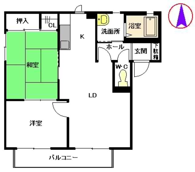 ディアスＭＳ　Ａ棟の間取り