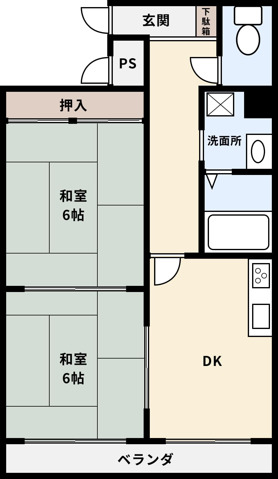 レジデンス時計台の間取り