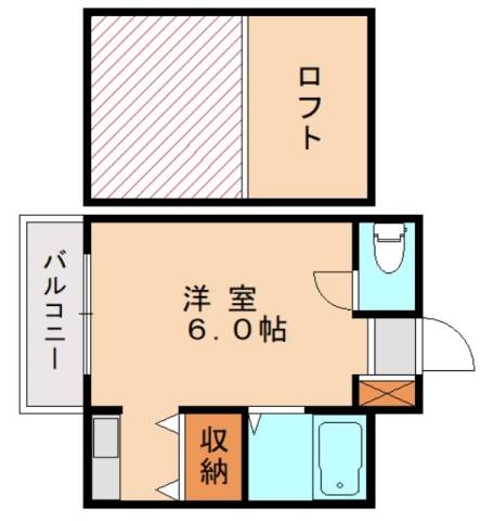 福岡市東区和白東のアパートの間取り