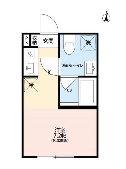 清瀬市中里のアパートの間取り