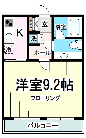 【世田谷区赤堤のマンションの間取り】