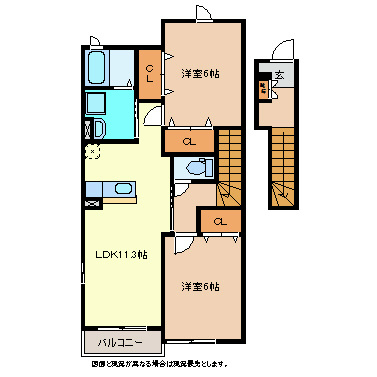 ベルソーレA棟の間取り