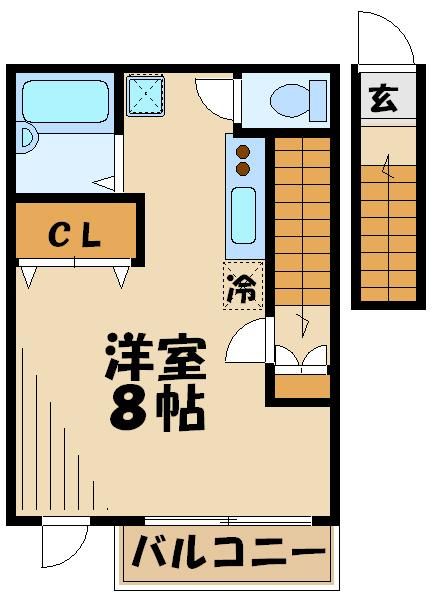 狛江市駒井町のアパートの間取り