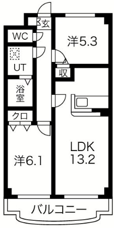 プリミエール井戸田の間取り