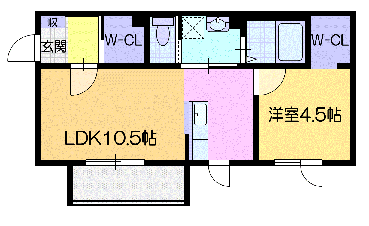 仮）レオニール千歳の間取り