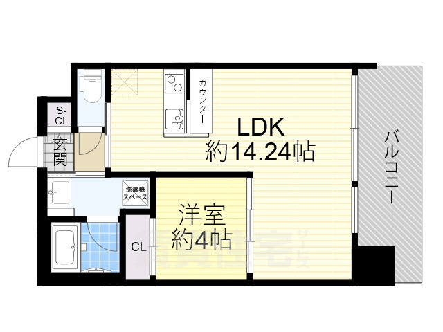 大阪市大正区泉尾のマンションの間取り