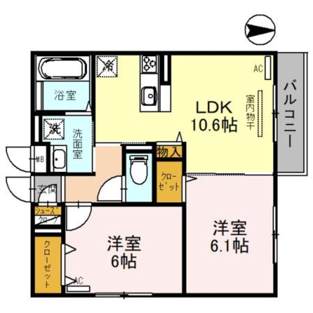 RIHITO八尾 D棟の間取り