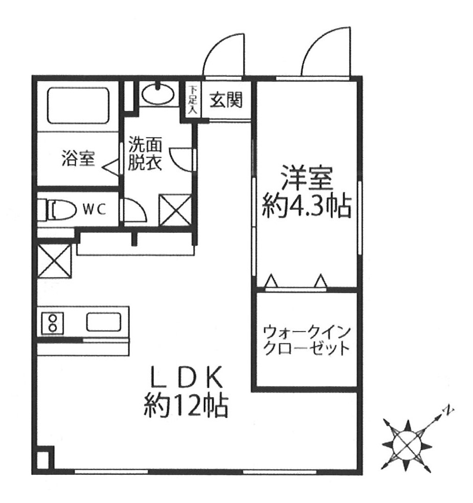 クリオ　ラモード学芸大学の間取り