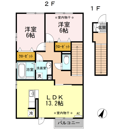 ドエル22　Bの間取り