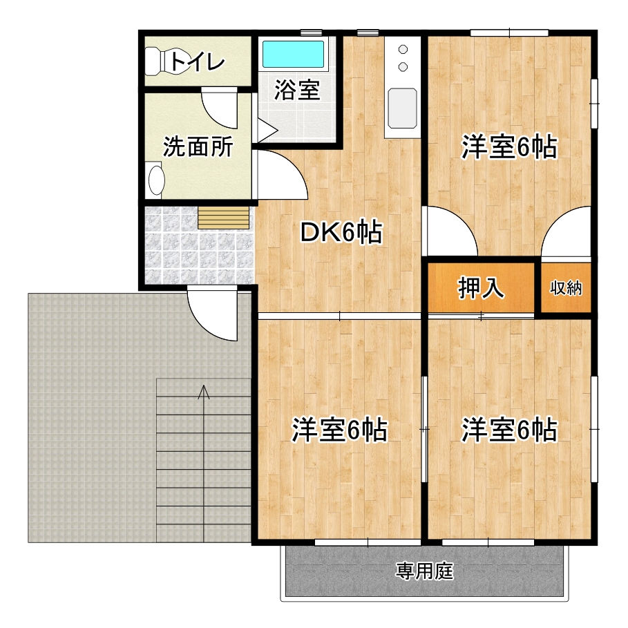 アネックス三根A棟の間取り