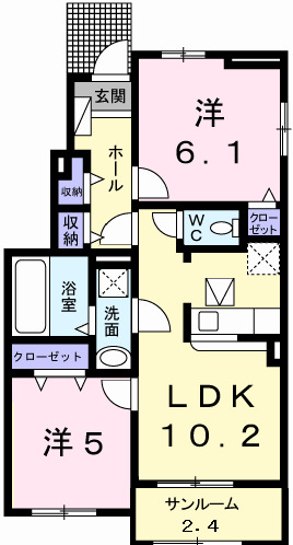 ル・レーブ坂上IIの間取り