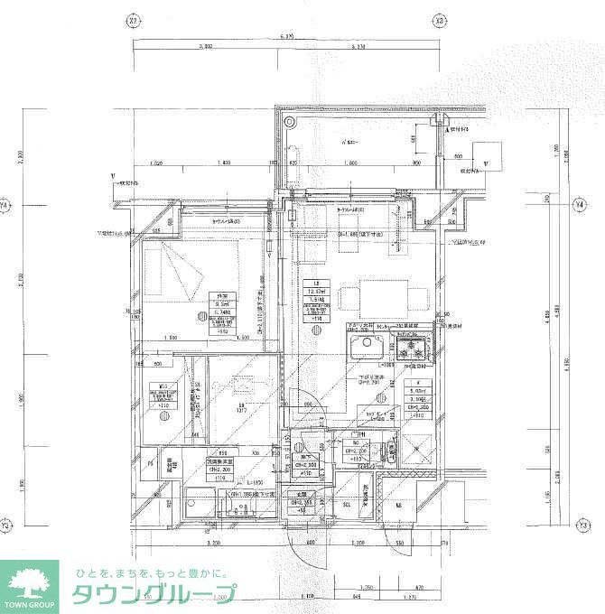 福岡市早良区西新のマンションの間取り