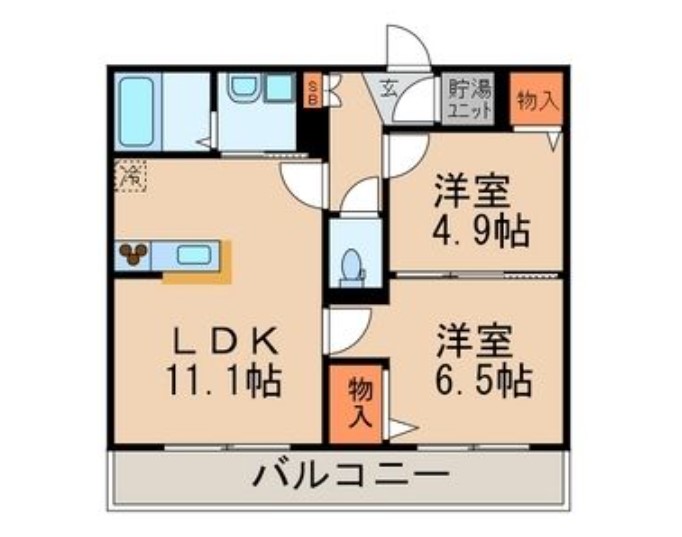 江戸川区南小岩のマンションの間取り