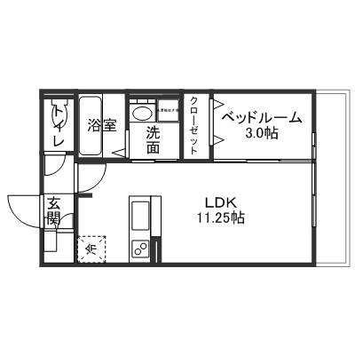 クレピスの間取り