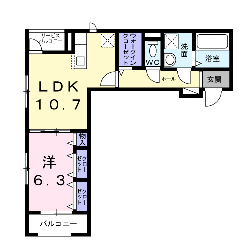 キャスロック北花田の間取り