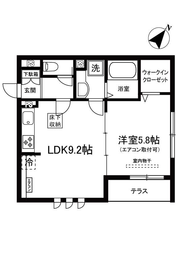 クレールIDA2の間取り