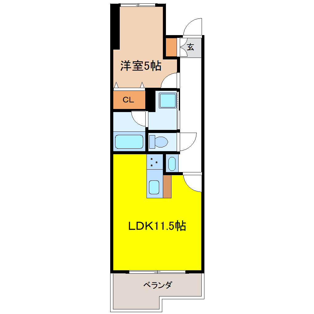 ダイアパレスステーションプラザ名取の間取り