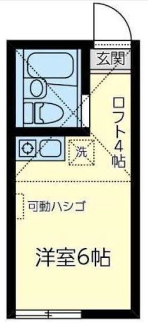 横浜市鶴見区獅子ケ谷のアパートの間取り