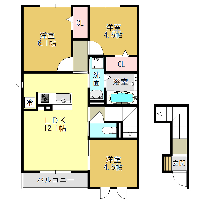 当麻寺ＭＫコートIIの間取り