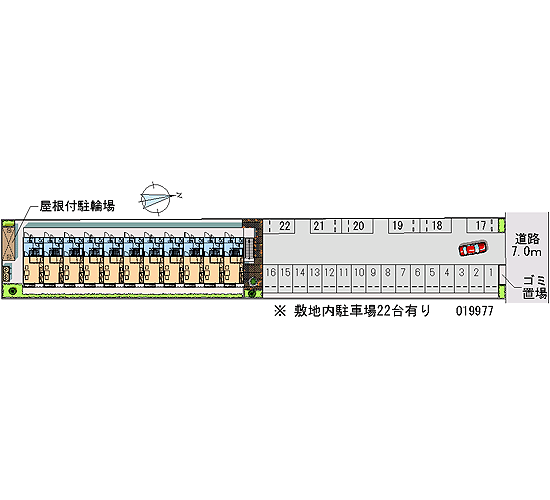 駐車場　配置図