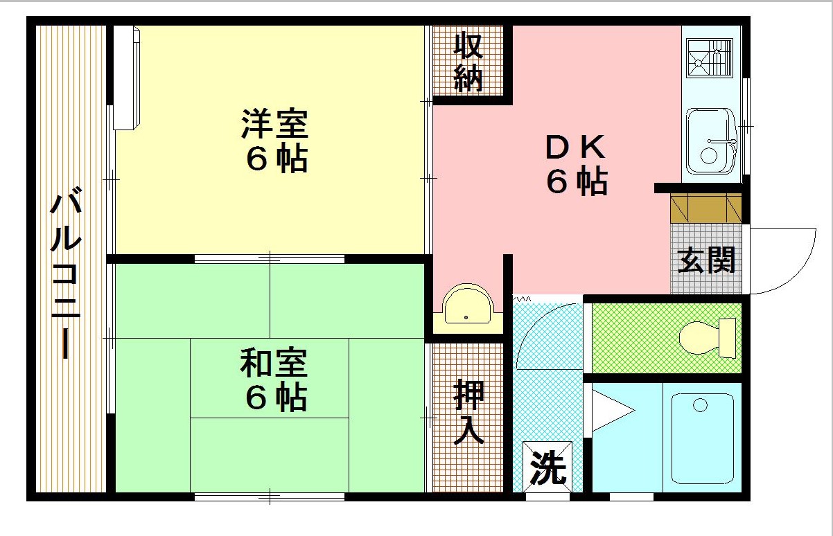 ガーデンパレス東興　下荒田の間取り