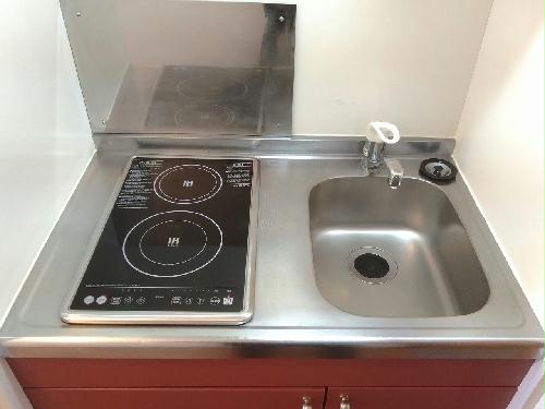キッチン　安心安全の電気コンロ　2口