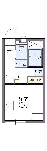 レオパレスヒルズ稗田の間取り