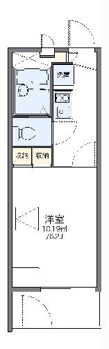 レオパレスグレイス清水の間取り