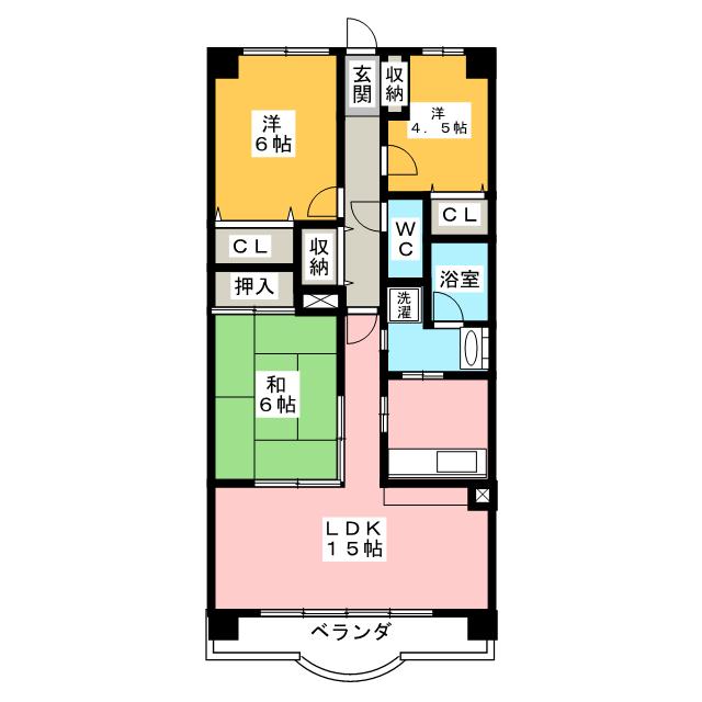 クレストヒルズ東山の間取り