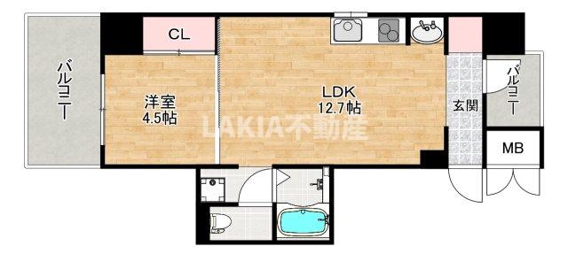 ブリリアントコートクラージュの間取り