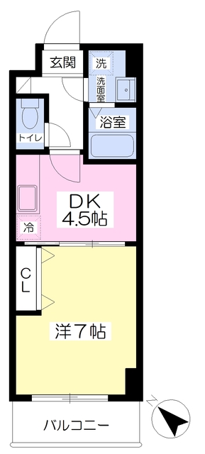 エンゼルプラザ南草津の間取り