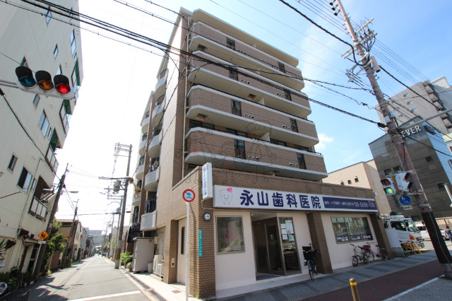 大阪市阿倍野区播磨町のマンションの建物外観