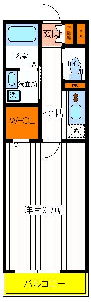 【立川市柏町のアパートの間取り】