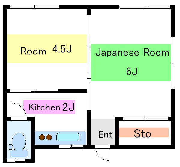 田中荘の間取り