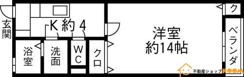 筑後市大字蔵数のアパートの間取り