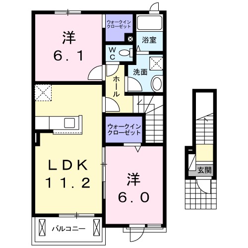 アルカンシエルＢの間取り