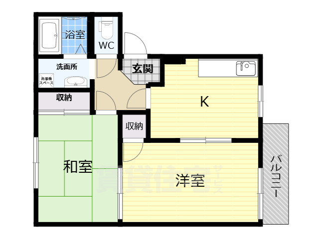 大和郡山市額田部北町のアパートの間取り