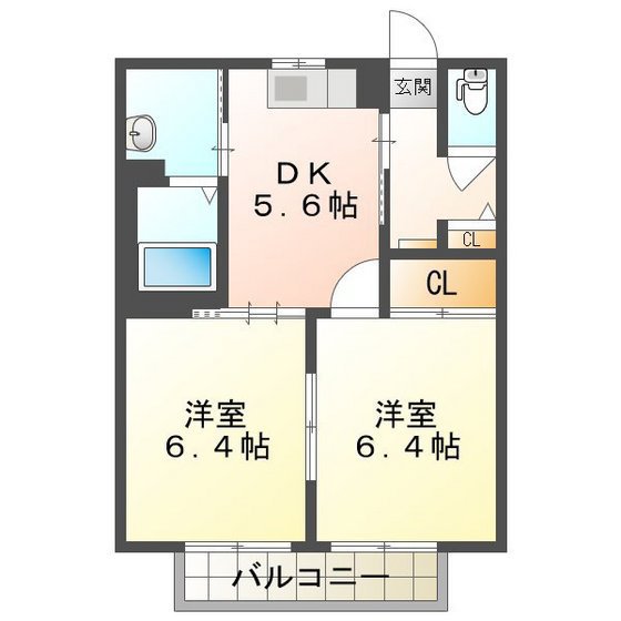 ハイビスカスＤの間取り